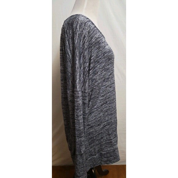 Athleta Pose Layered Top Womens XL Gray Open Back Long Sleeve‎ Shirt Workout - Picture 2 of 6